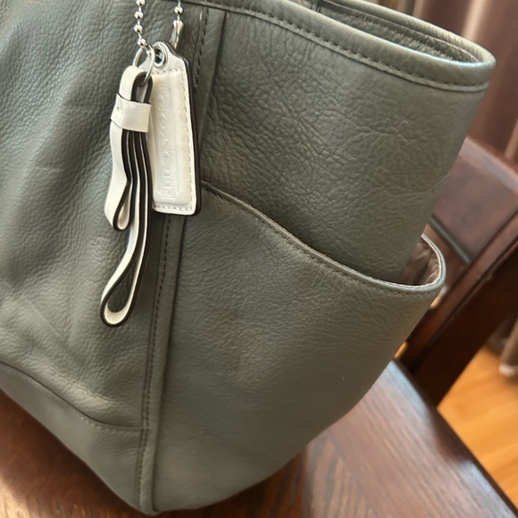 Coach green leather bag - Picture 10 of 13